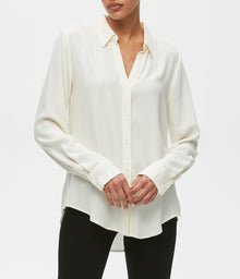 Cam Button Down Shirt | Chalk