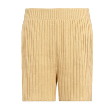 The Ribbed Knit Shorts | Apricot