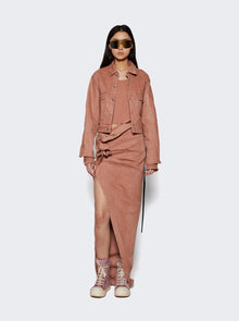 Rick Owens DRKSHDW | Cape Sleeve Cropped Shirt Jacket Dark | Pink