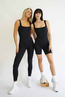 Able Short Onesie | Black