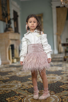 Baby Girls | Feather Skirt | Dusty Pink