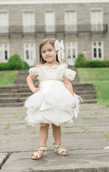 Constanza Tulle Hair Bow | White
