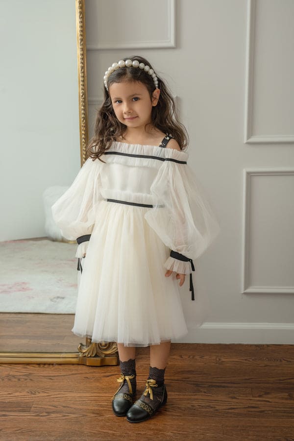Baby Girls | Coco-Ivory Tulle Dress | Ivory
