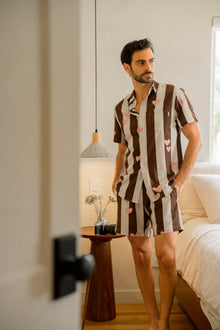 Hearts Weekend Shirt | Pink/Brown