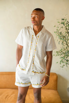 Hawaiian Linen Shorts | Beige