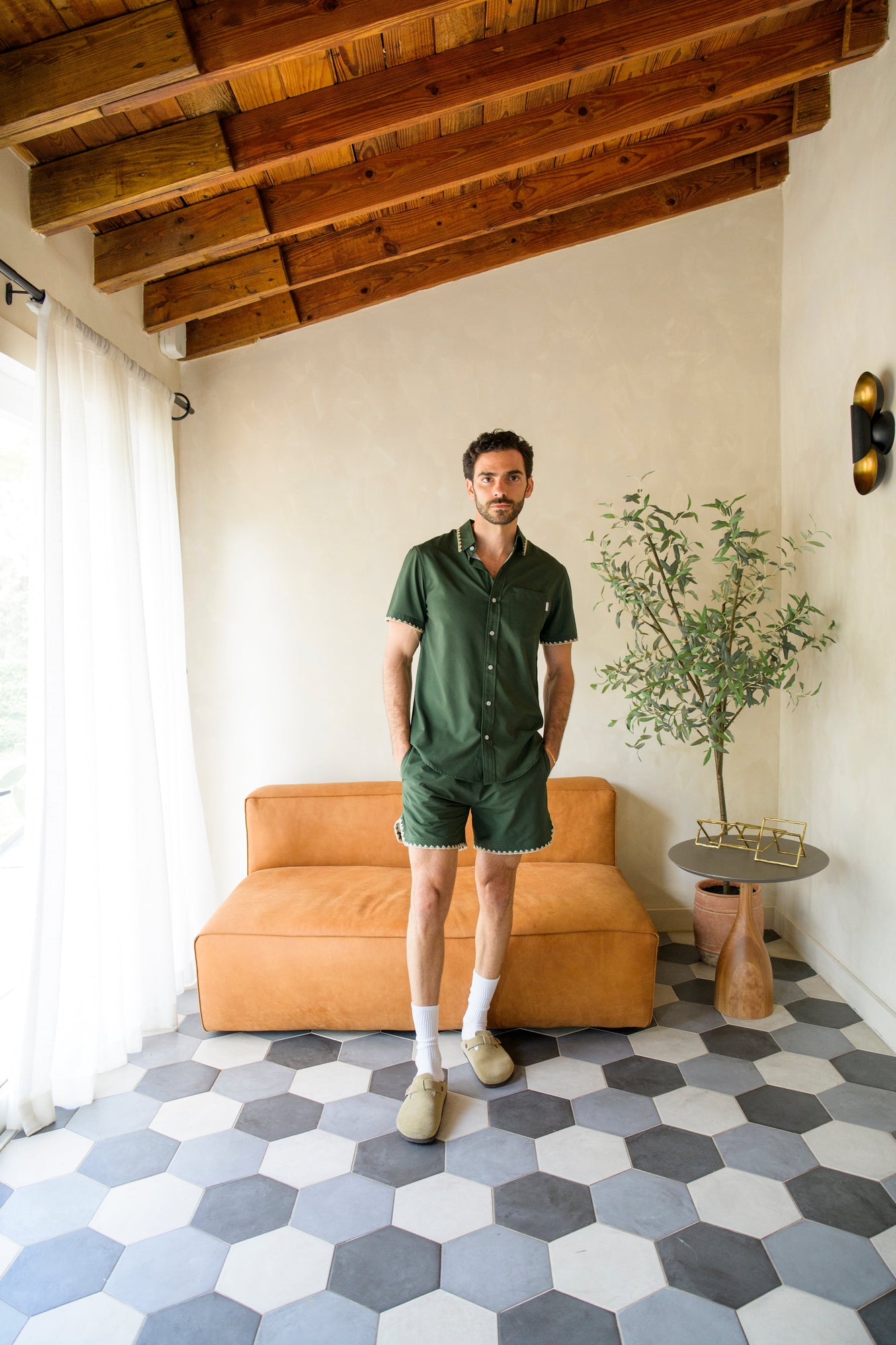 Dark Green Swim Short | Green