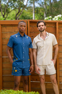 Beige Stitch  Weekend Shirt | Beige