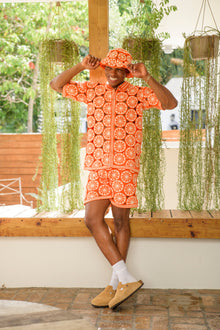 Orange Crochet Short | Orange