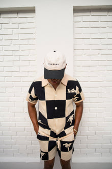 Victory Lap Knit Shirt | Black/White