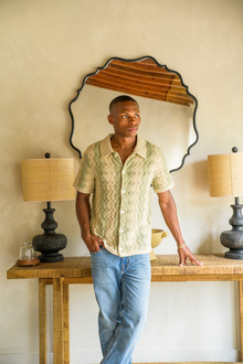 Wavy Knit Shirt | Beige