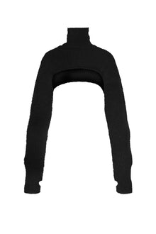 Boldrin Fuzzy Rib Sweater | Noir