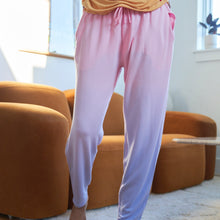 Breathable Modal French Terry Sweatpants | Flamingo/Lavender Gradient