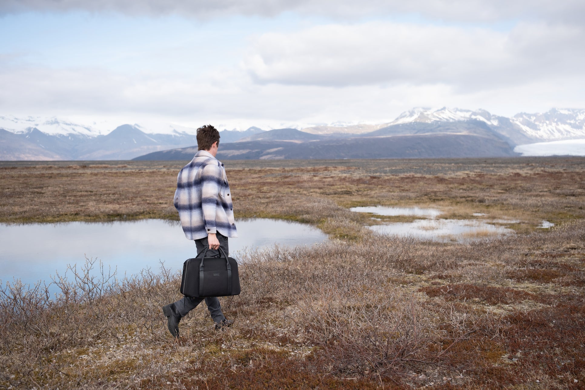 Duffle Suitcase | Black Nylon