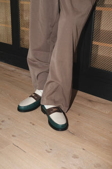 Mens | Roma Leather Loafer | Vintage Green