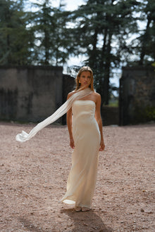 Vitoria Cape Dress | Ivory