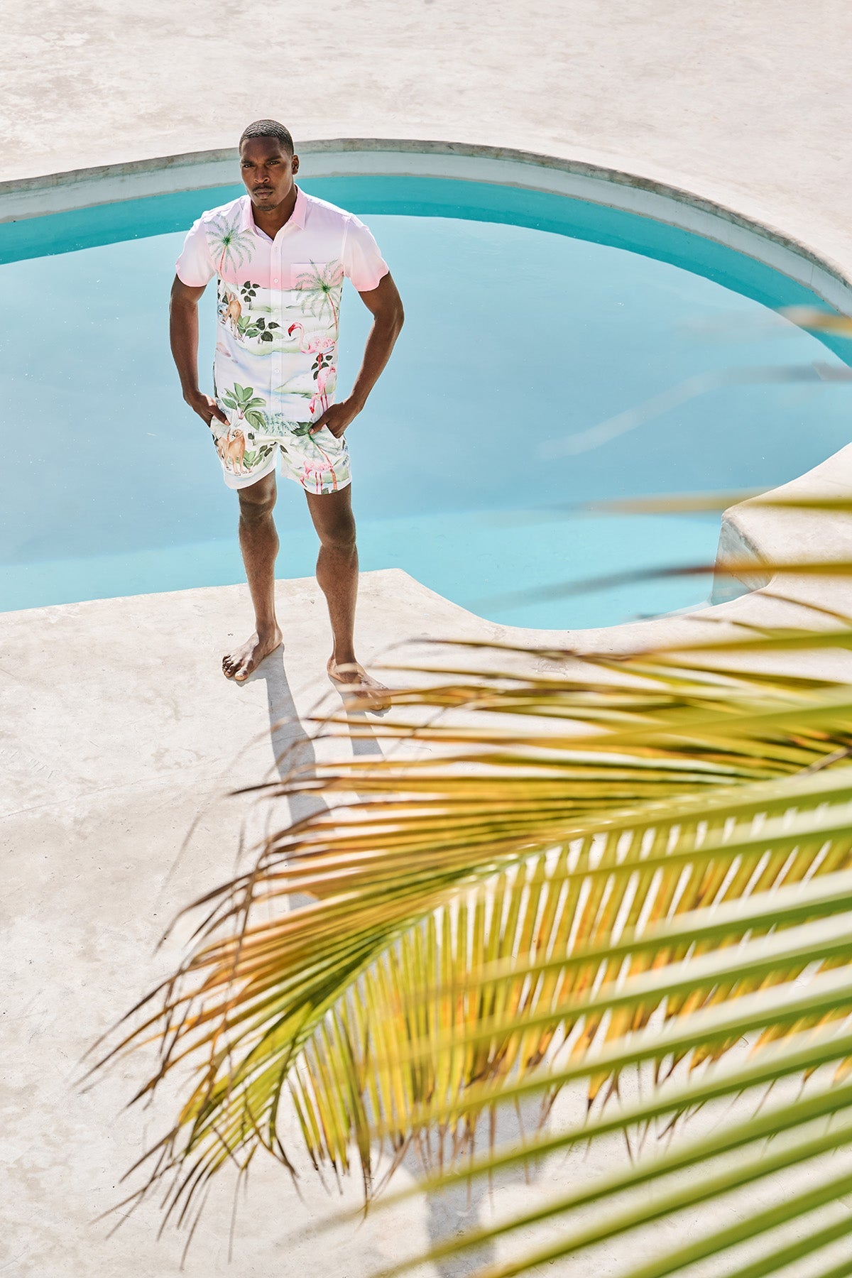 Palm Beach Wallpaper Weekend Shirt | Pink