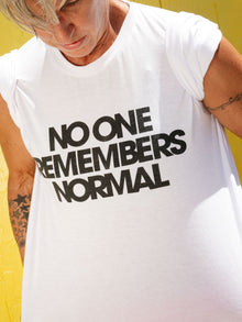 Women | Love & Sports | No One Remebers Normal Tee | White