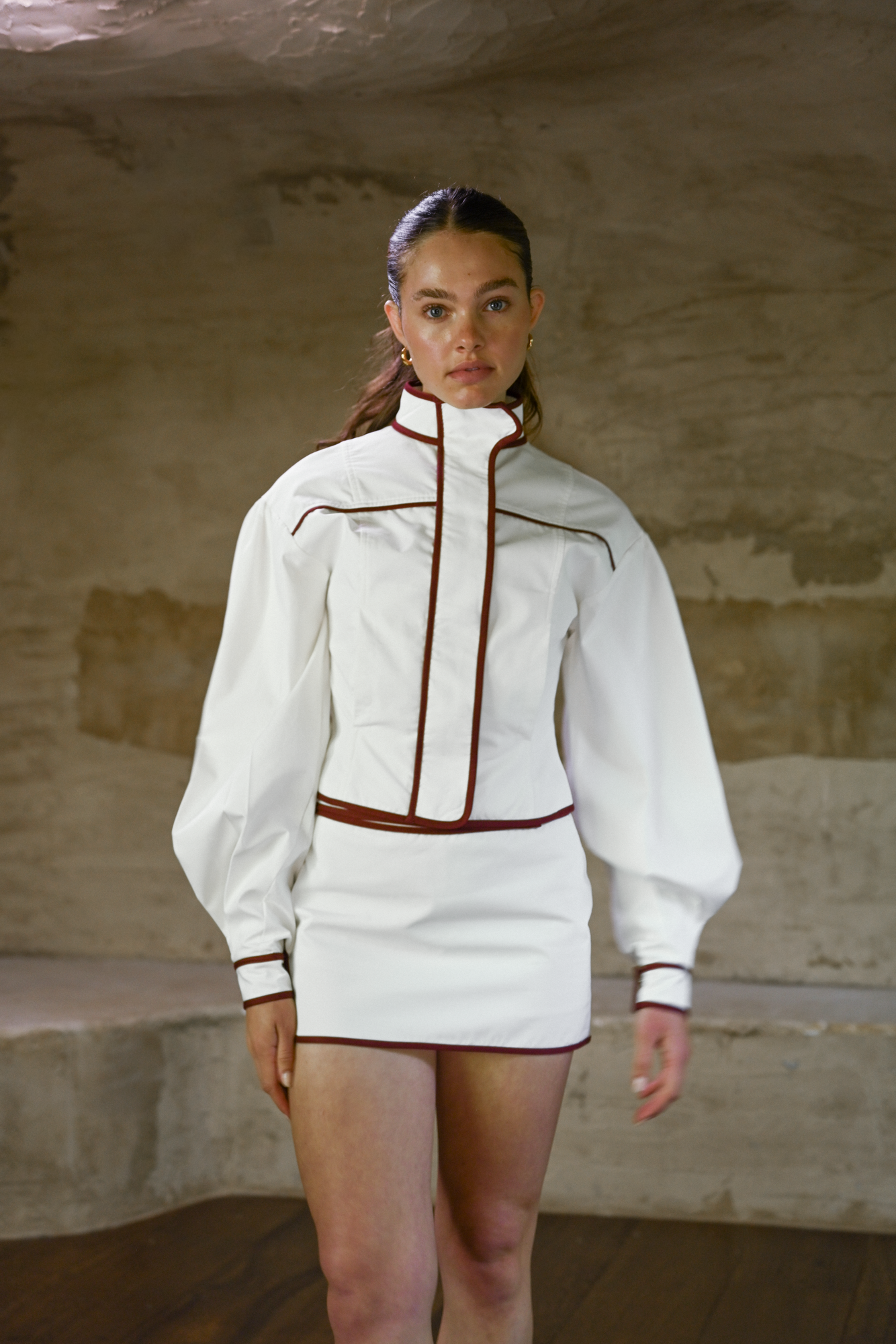 Ossie Cotton Skort | White