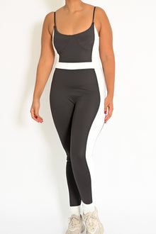 Mackenzie Belted Bodysuit | Charcoal