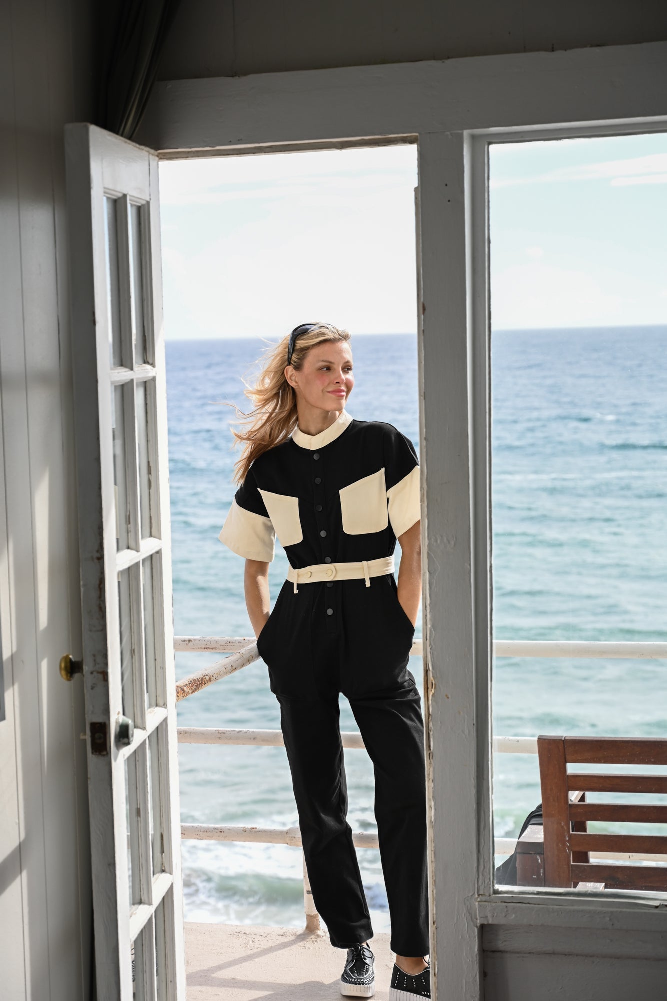 Arlo Jumpsuit | Black & White