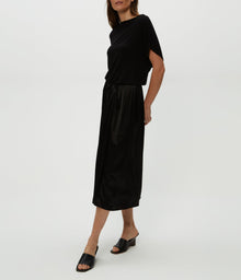 Siobhan Twist Front 2-in-1 Midi | Black