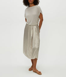 Siobhan Twist Front 2-in-1 Midi | Cement