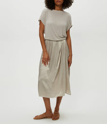 Siobhan Twist Front 2-in-1 Midi | Cement