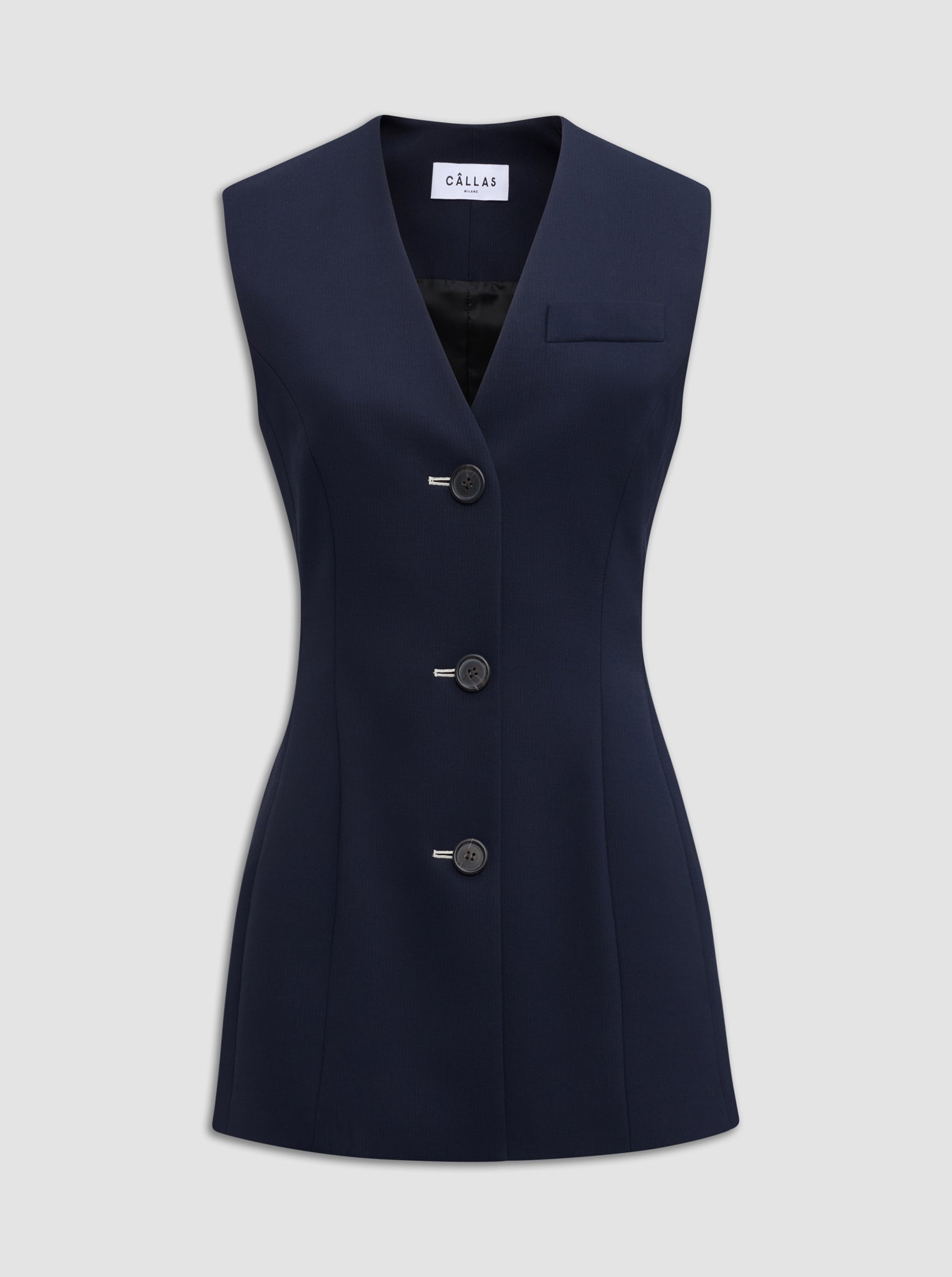 Duke Tailored Vest | Navy
