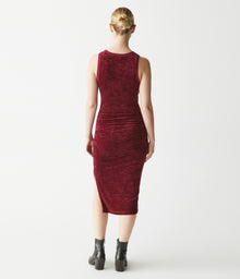 Stacey Velvet Midi Dress | Boysenberry