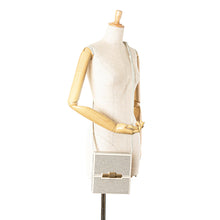 Bottega Veneta | Pre-Owned Crystal Embellished Canvas Daisey Crossbody | Brown/Light Beige