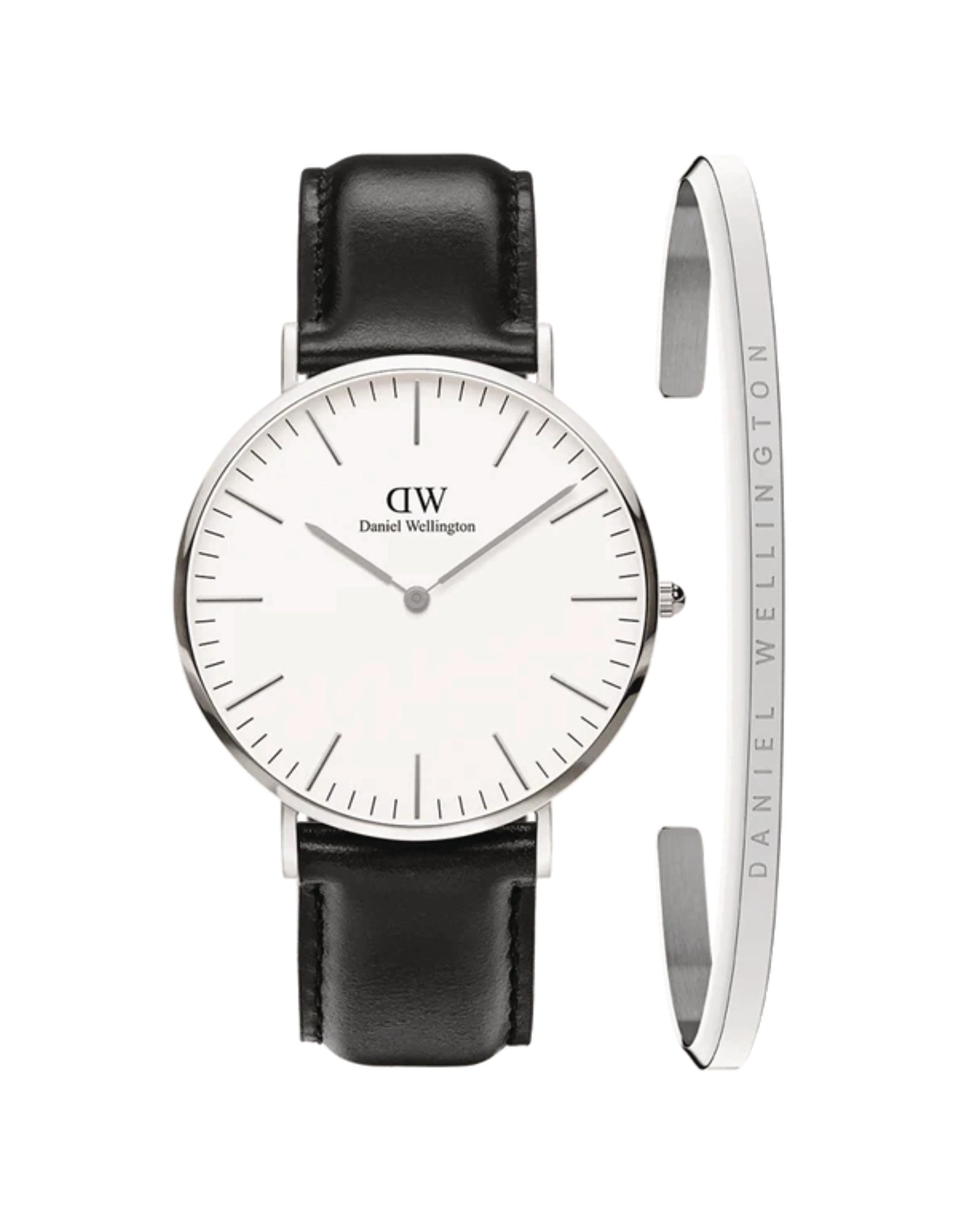 Mens | Classic Sheffield & Classic Bracelet Set | White | Silver