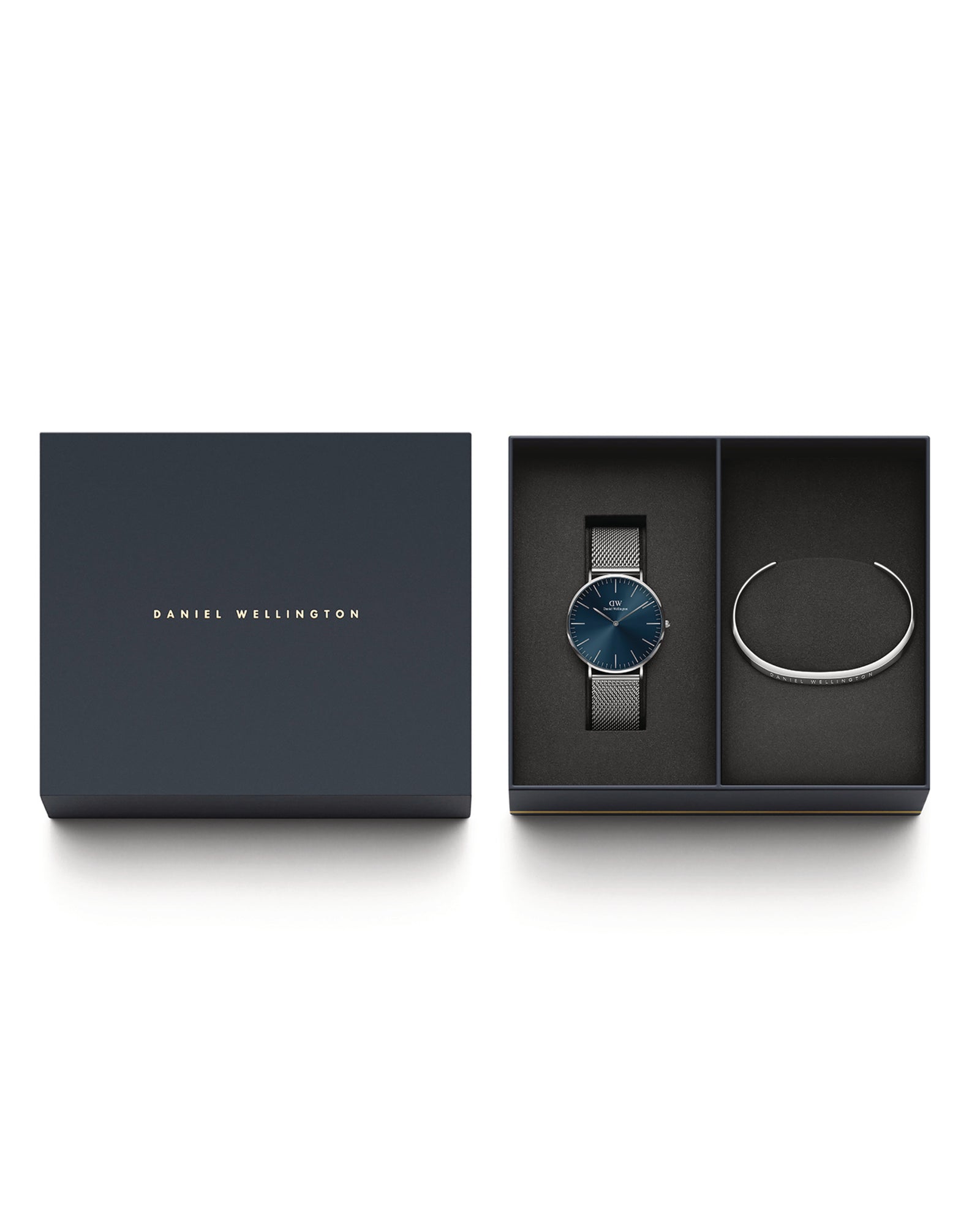 Mens | Classic Mesh Arctic & Classic Bracelet Set | Arctic Blue | Silver