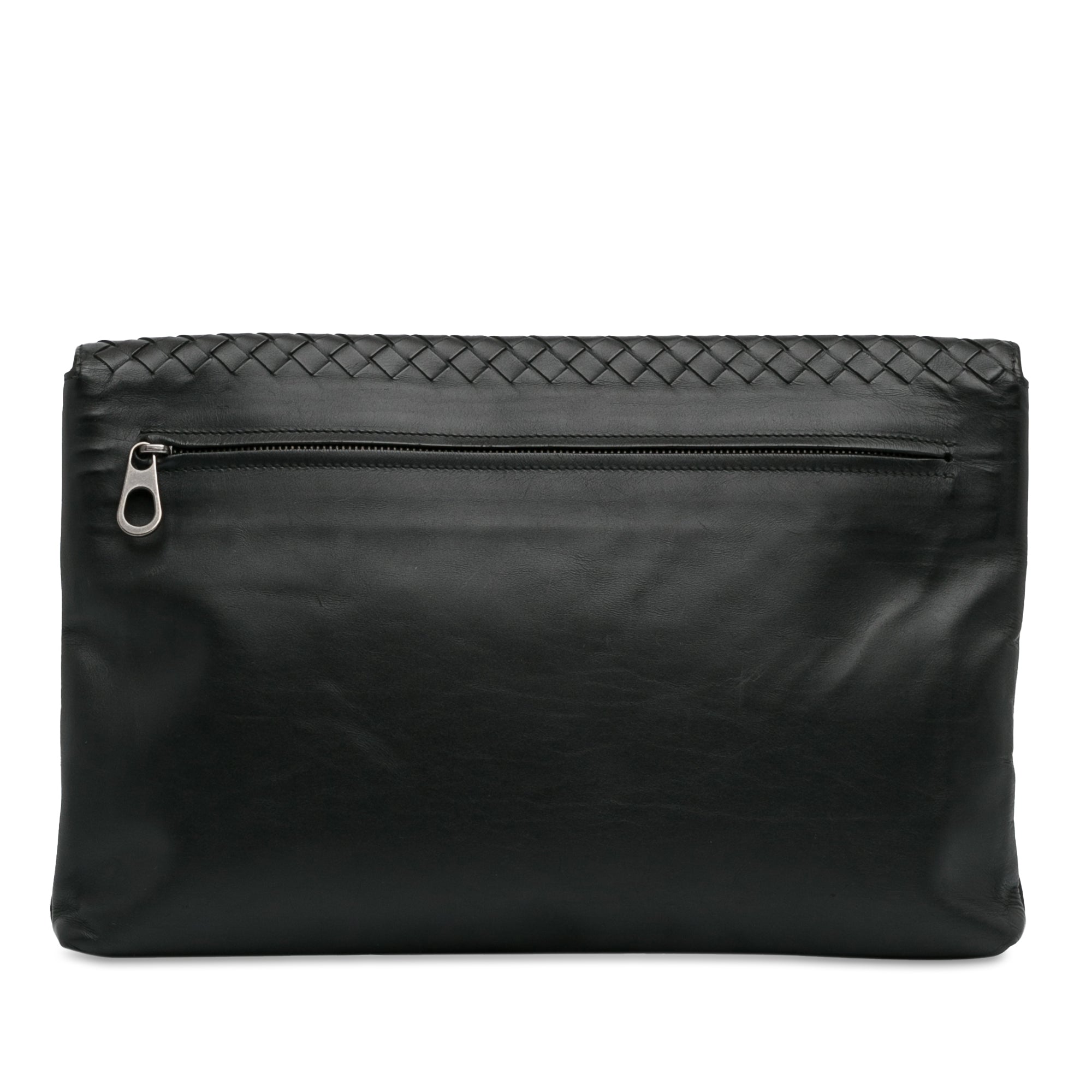 Bottega Veneta Pre-Owned Intrecciato Nappa Clutch | Women | Black