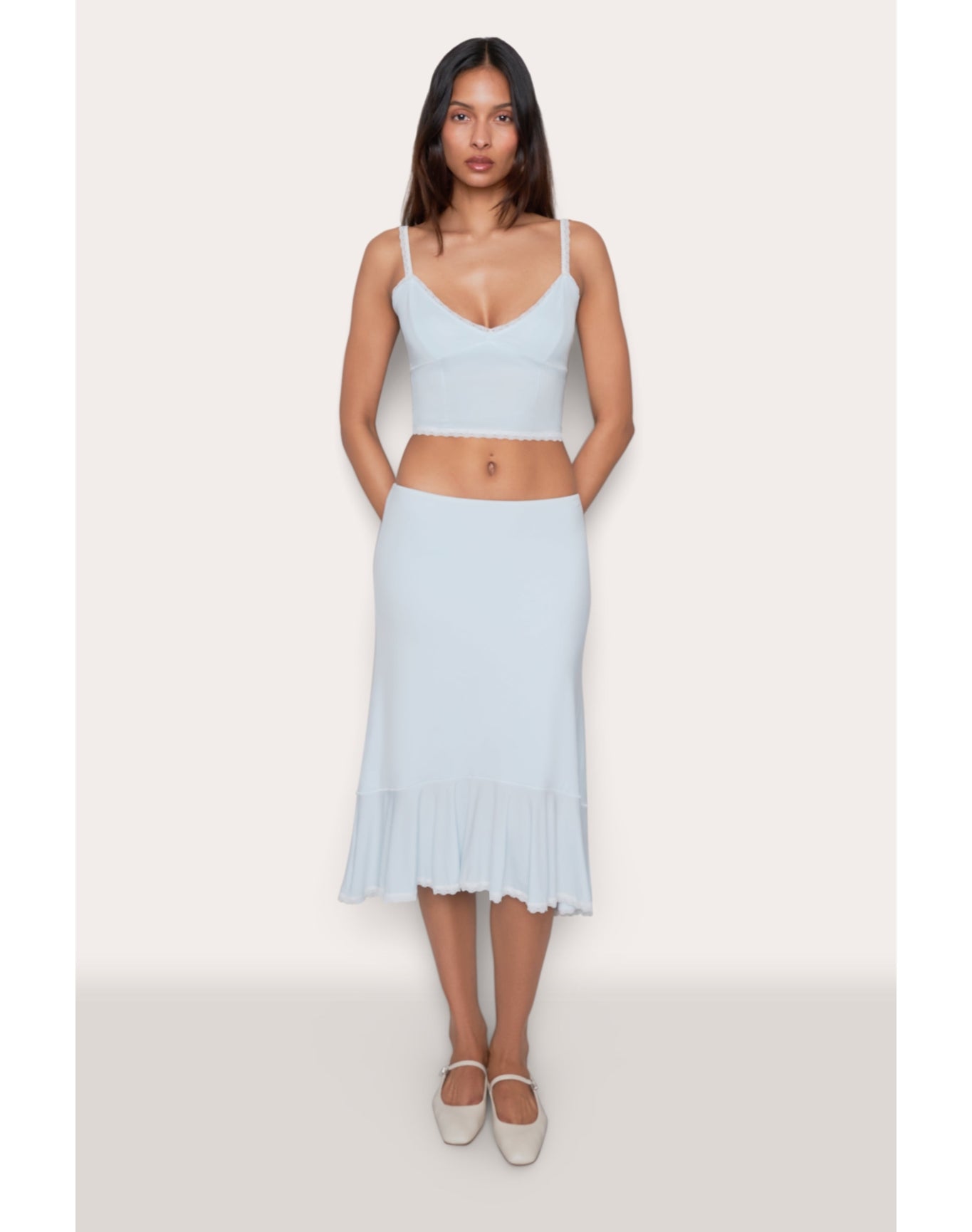 Dainty Lace Camisole | Baby Blue