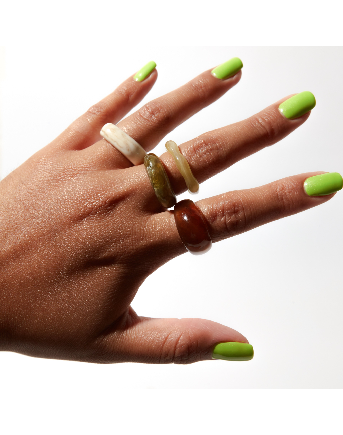 Dallas Resin Ring | Brown