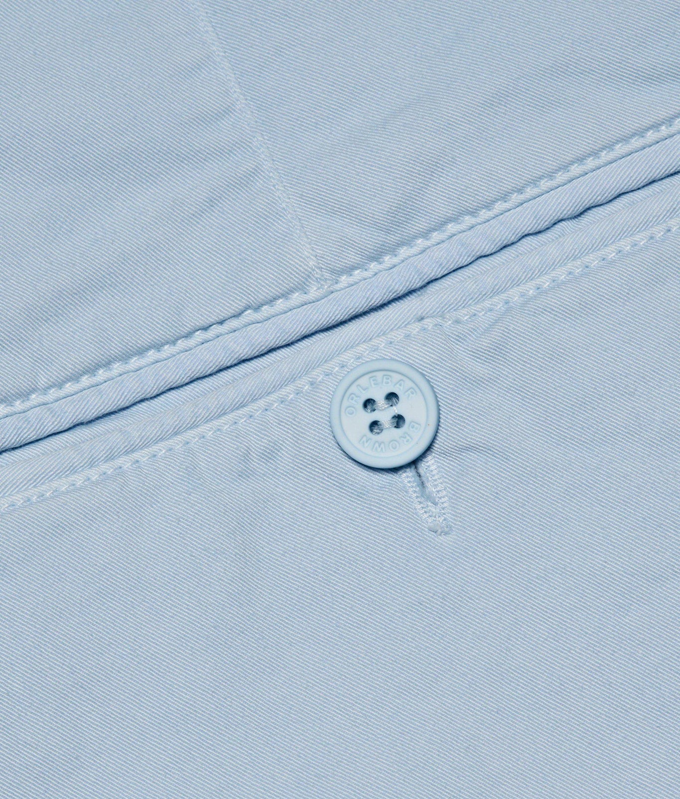 Dane Cotton Twill Longest-Length Cotton Twill Shorts | Ice Blue