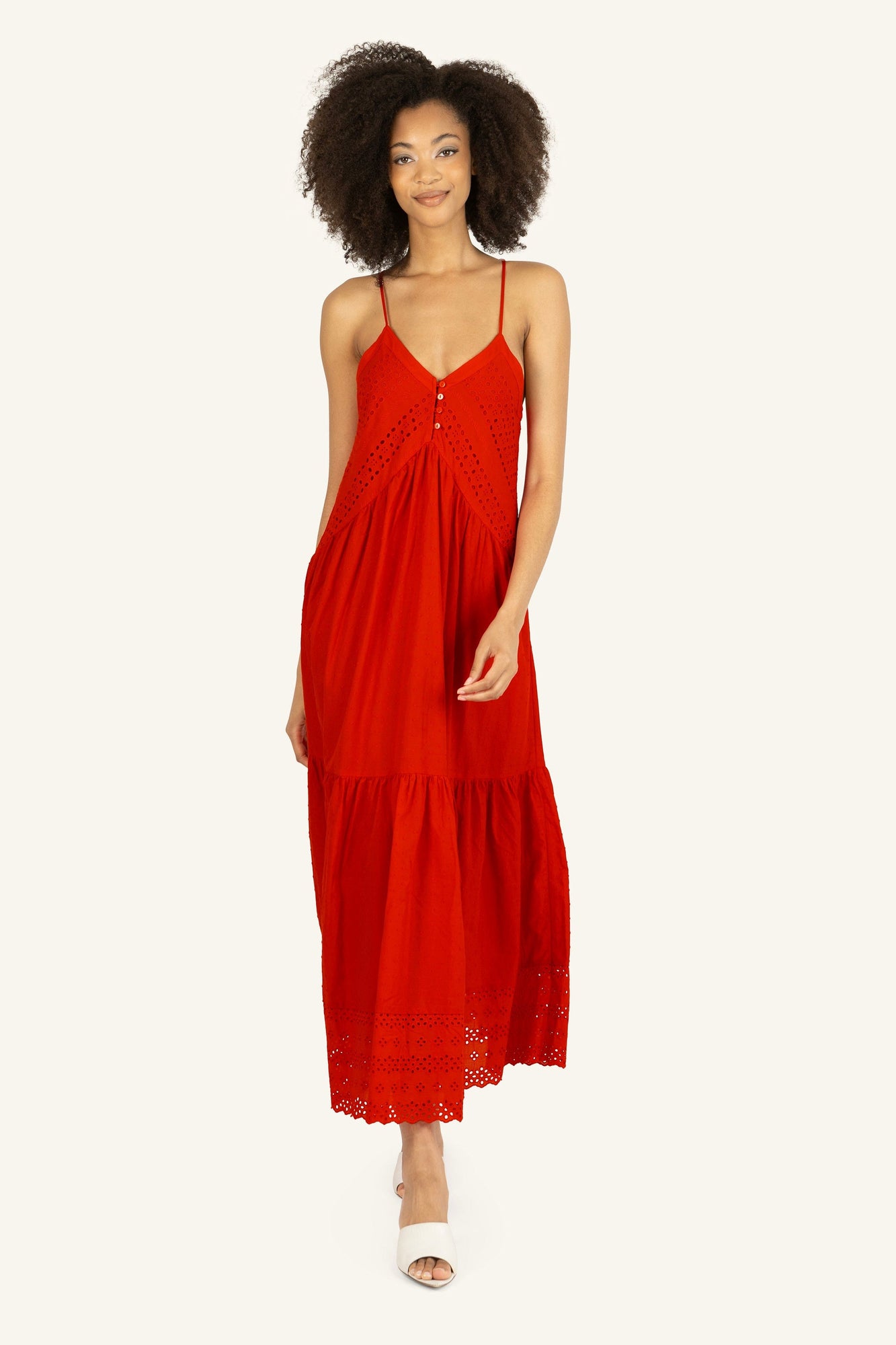 Daniella Dress | Cherry Red