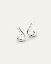 Dara Climber Earrings | Silver Dipped Brass