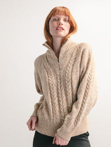 Trusty Cable Knit Sweater | Desert Sand