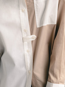 Matter of Fact Shirt - Color Block | Cream x Desert Sand