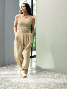 Stride Wide Leg Pant | Tan