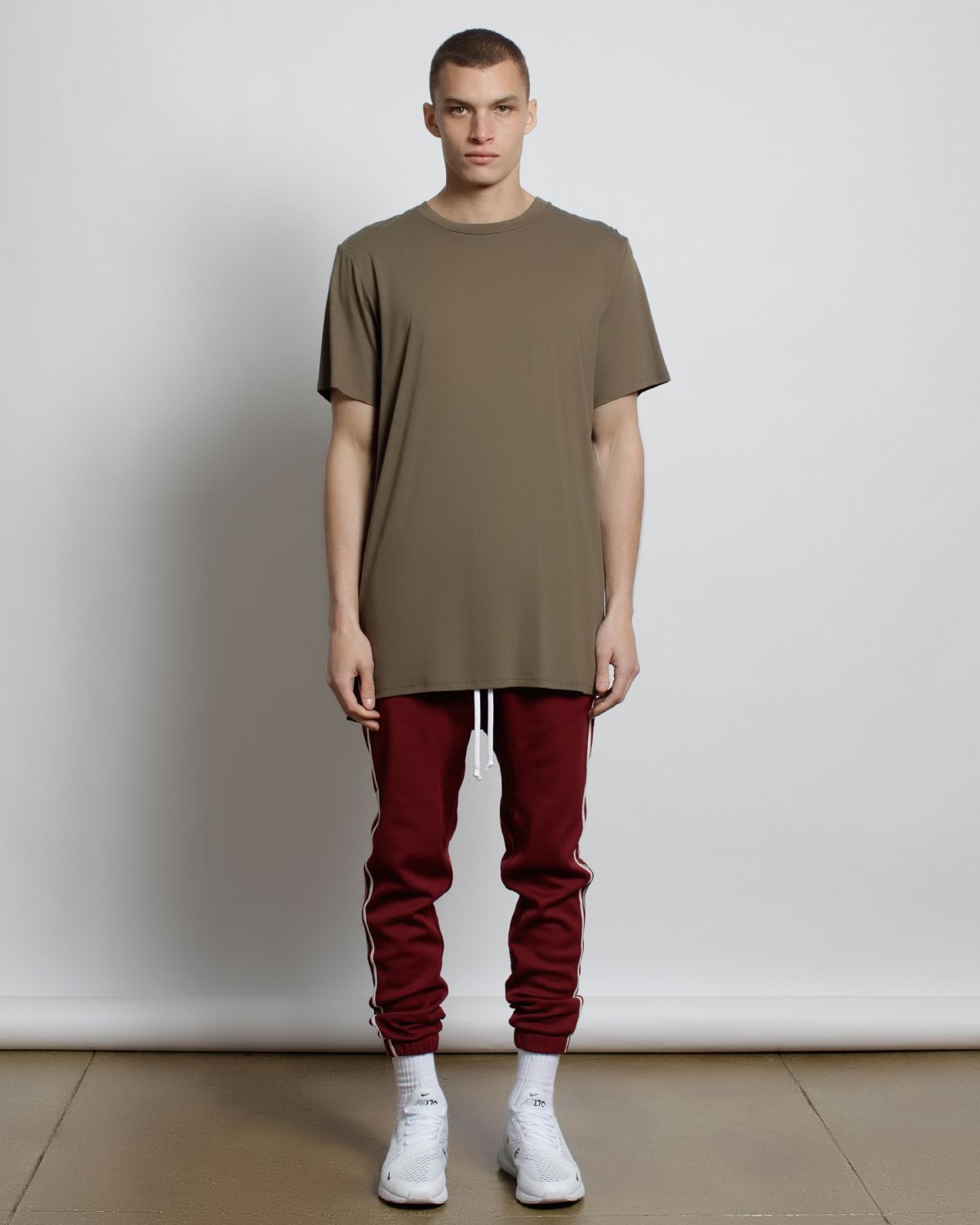 Dawson Long Tee With Side Detail Logo-MENS-Twenty