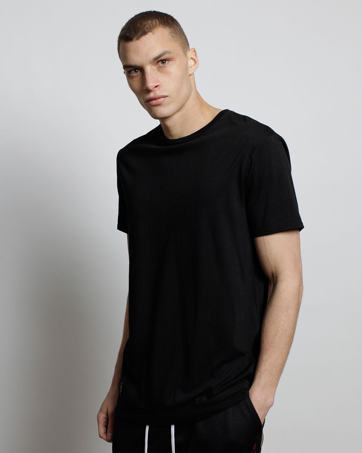 Dawson Long Tee With Side Detail Logo-MENS-Twenty