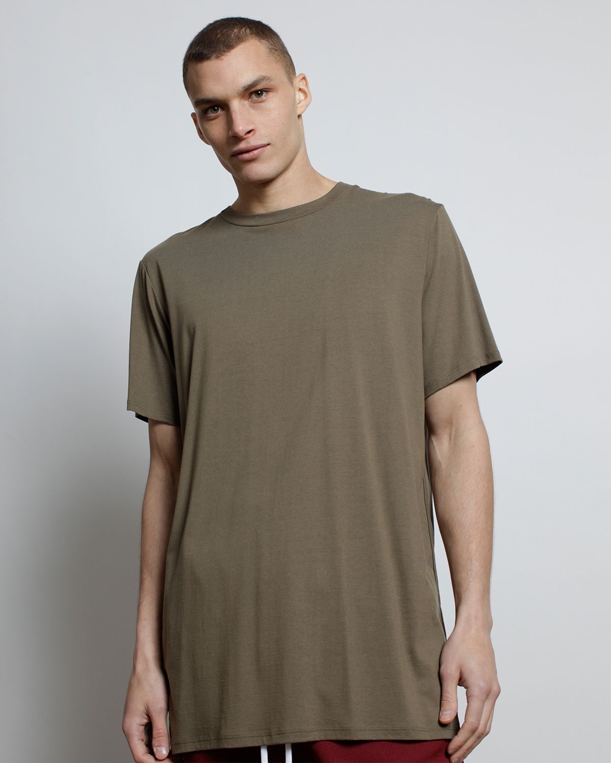 Dawson Long Tee With Side Detail Logo-MENS-Twenty