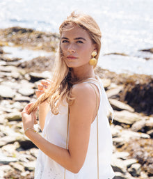 De la Mer Shell Earrings | Gold