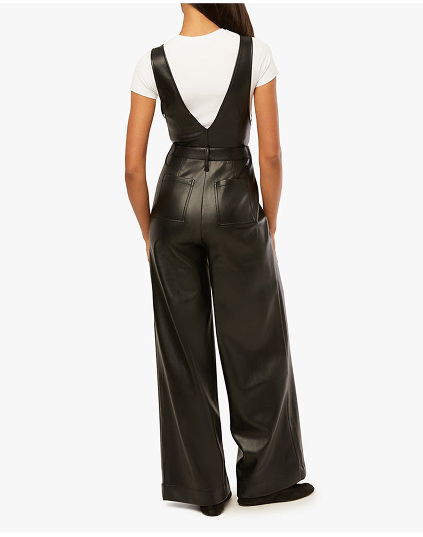 Deep V Flare Overall | Black