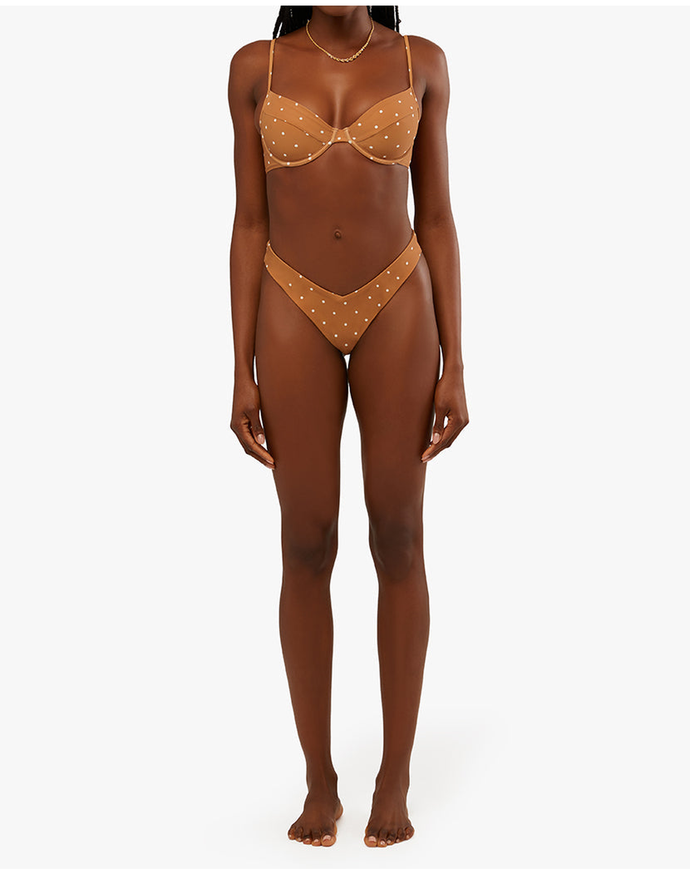 Delilah Micro Polka Dot Bikini Bottom | Biscotti