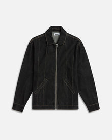 Denim Combo Jacket | Black