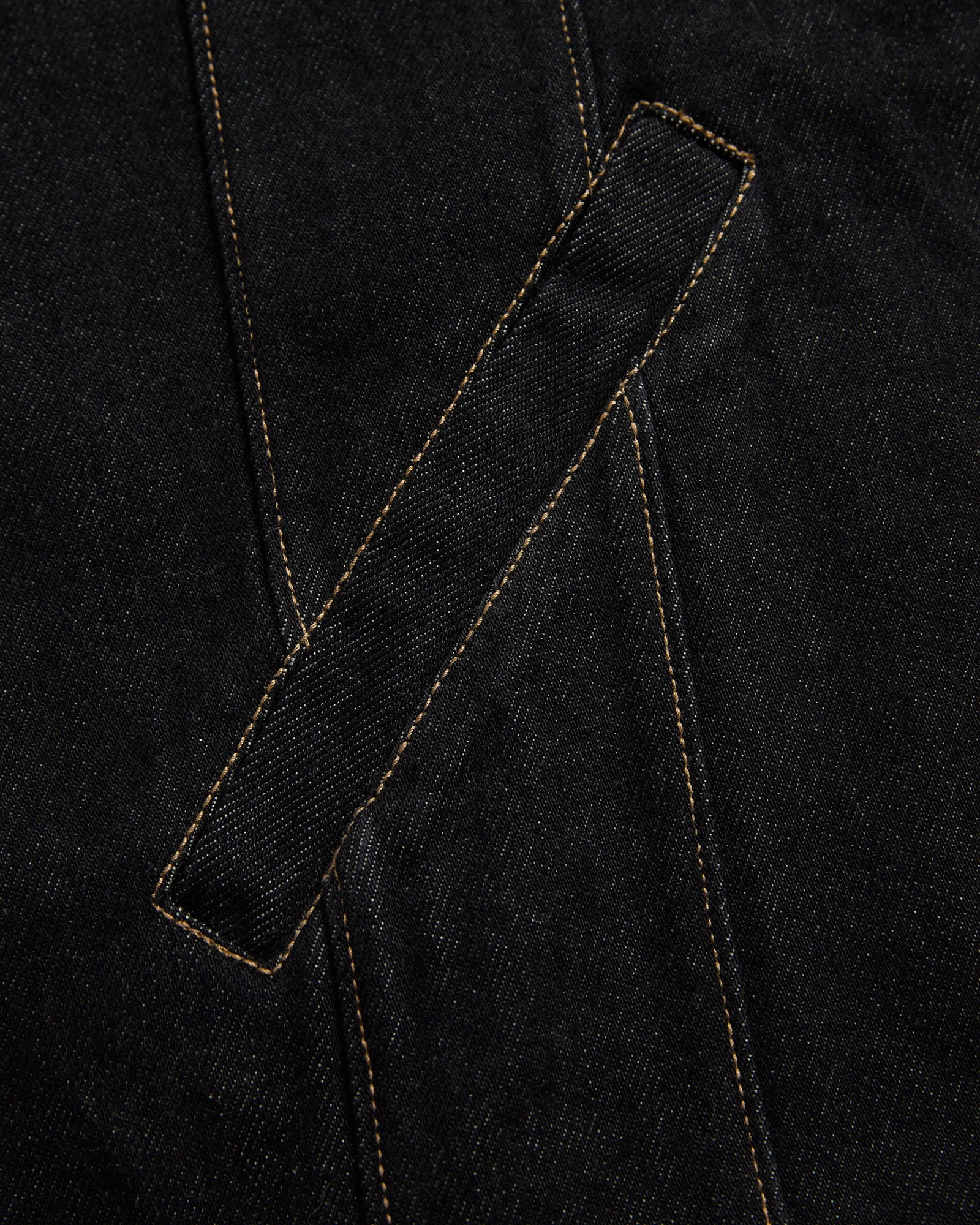 Denim Combo Jacket | Black