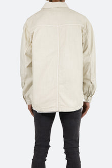 Denim Over Shirt | White
